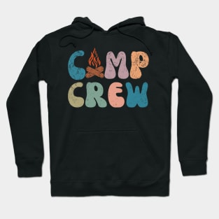 Camp Crew Retro Groovy Vintage Happy First Day Of School Hoodie